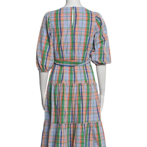 Kate Spade Sunshine Madras Lawn Midi Dress - Picture 4 of 6